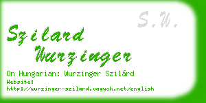 szilard wurzinger business card